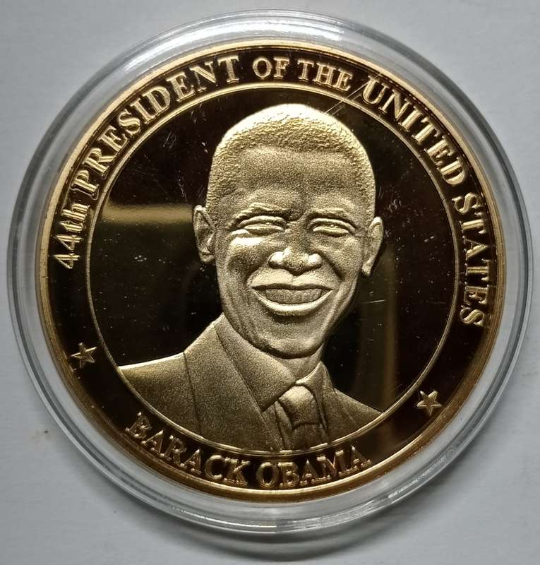 2009 President Barack Obama inauguration medal - Gold Plated
