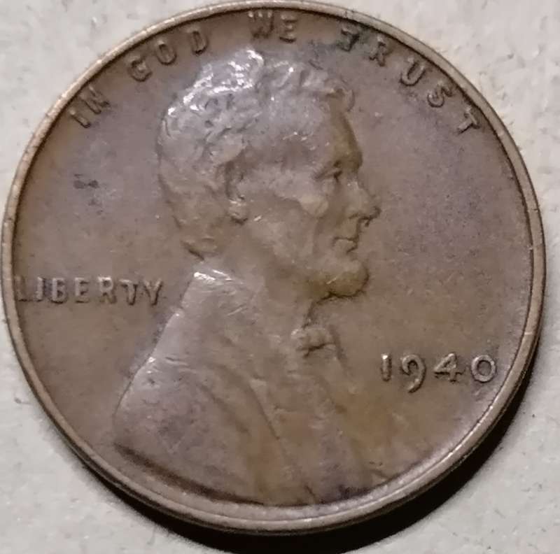 1940 USA  1 Cent (Lincoln Wheat Penny)