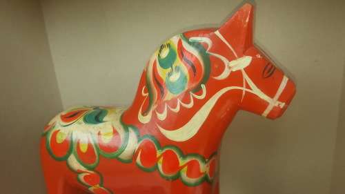 Large Traditional Wooden Swedish Dala Horse - For Pamela Greyling ONLY!