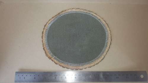 Antique! - Velvet -  French Tapestry Doily - Emerald