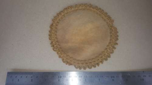 Antique! - French Tapestry Doily - Stone Velvet