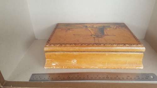 VINTAGE DUTCH COUNTRY Windmill Handmade Jewellery / Cigar Box