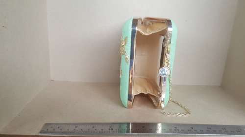 Vintage! Mustard Embroidered - Birds -Clutch Bag