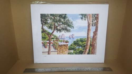 Nuccio Aert - Marina Piccola Faraguoni Italy - Signed Print