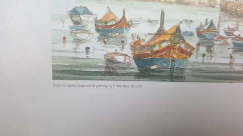 Pace Ross, Joseph (20th C Malta) - St Julians Bay - Sealed Print