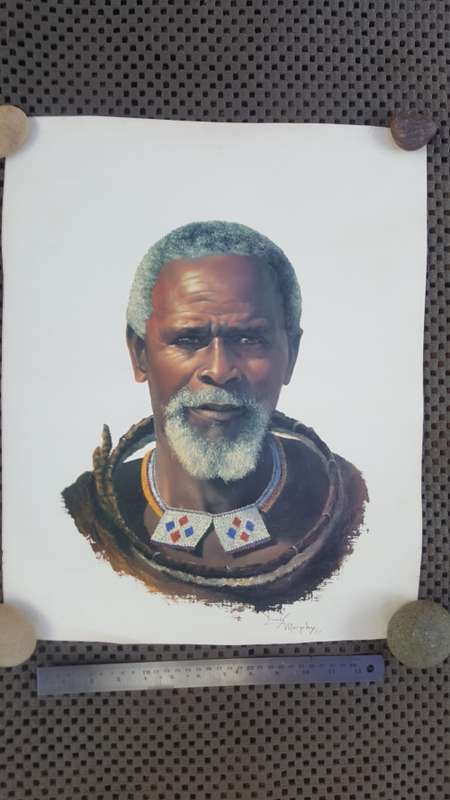 BEAUTIFUL PRINT OF AN OIL PAINTING BY DENIS MURPHY - 1977