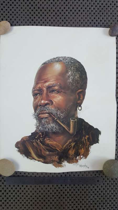 BEAUTIFUL PRINT OF AN OIL PAINTING BY DENIS MURPHY - 1973