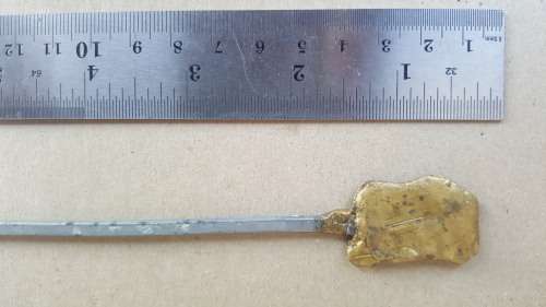 Vintage! Copper Kebab Skewer - Sea-Horseman With Trident