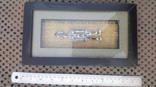 Wall Décor - Box Frame - Tribal African Man (Glass Cracked)