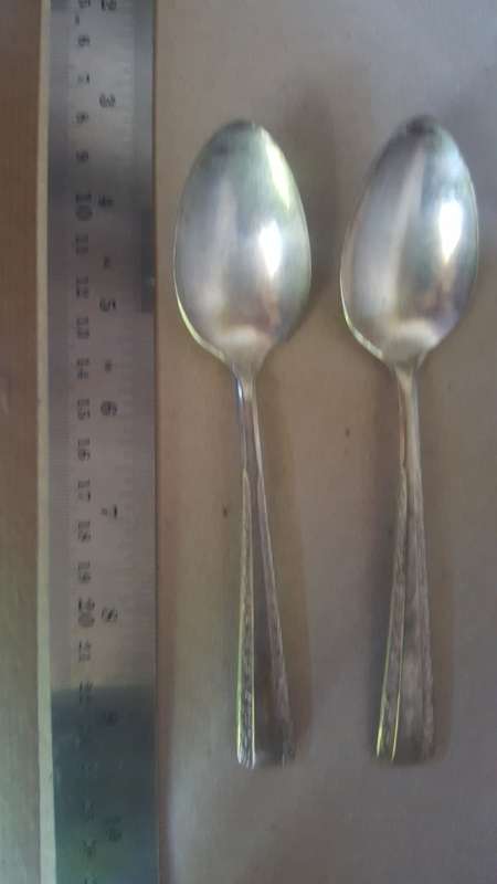 Vintage - Silver Plated - Pair Of Spoons
