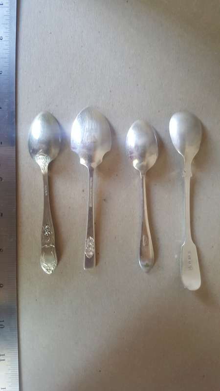 Vintage - Silver Plated - Mixed Lot Of 4 Spoons