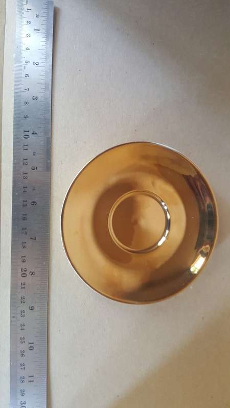 FINE CHINA - FOX & IVY - Gold Saucer / Pin Dish