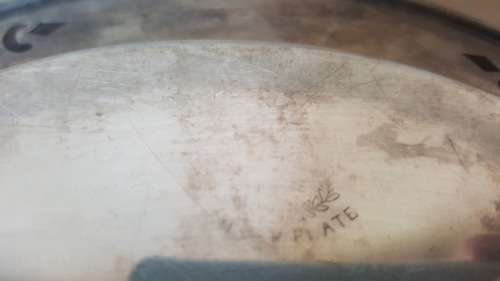 Vintage - Silver Plated - Plate With Pierced Edge