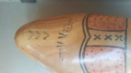 Large Vintage Dutch Wooden Clog