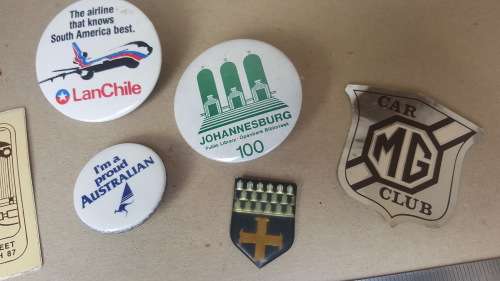 Job Lot - Vintage - Badges And Stickers
