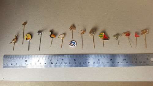 Job Lot - Vintage - Gold Plated - Airline Pins