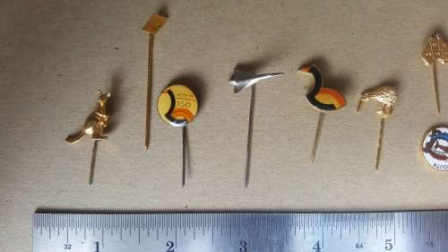 Job Lot - Vintage - Gold Plated - Airline Pins