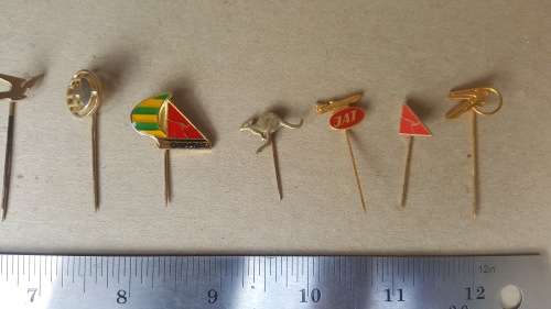 Job Lot - Vintage - Gold Plated - Airline Pins