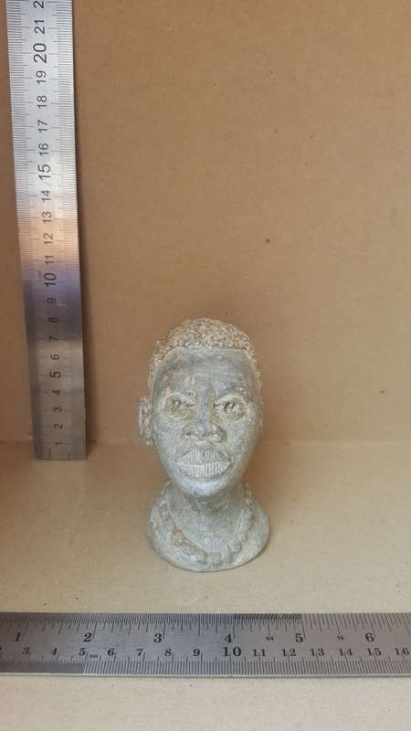 Hand-Carved! African Stone Bust - Woman Sculpture