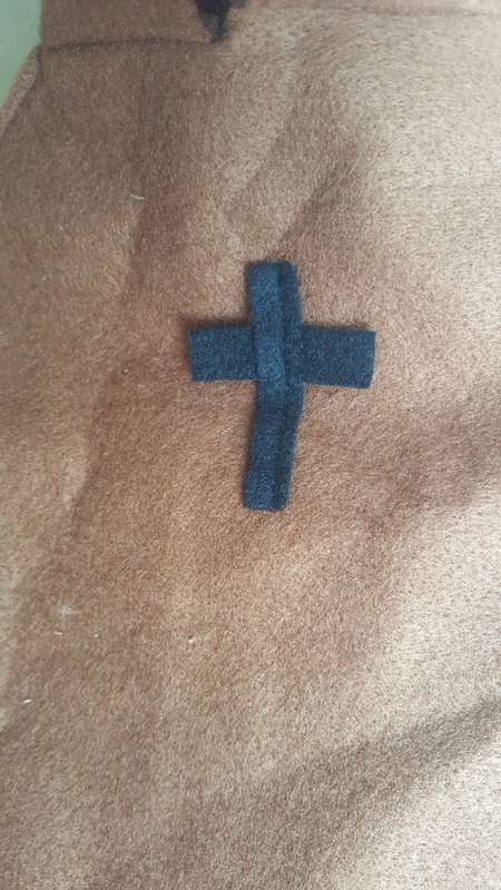 Nativity Craft - Hooded Christian Cross- Felt Hand Puppet