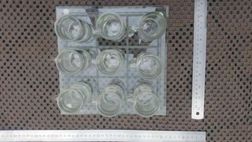 Drinking Game! X And O / Tic-Tac -Toe Glass Set (Boxed)