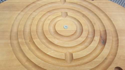 Solid Wood! Marble Maze / Labyrinth Game