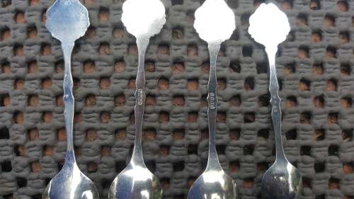 Lot Of Souvenir Spoons!  Set Of 4 Australian Silver Plated Spoons