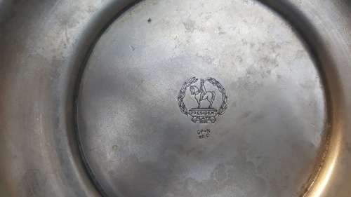 Vintage! Silver Plated! President Plate - Ice Bucket With Lid