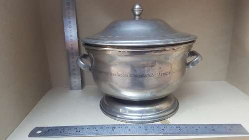 Vintage! Silver Plated! President Plate - Ice Bucket With Lid