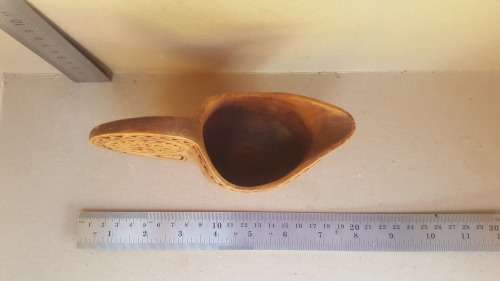 Vintage !! - Scandinavian Nordic Kuksa - Carved Wooden Jug - Shepherds Wedding Cup - Treen Folk Art