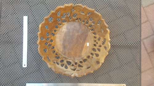 Africana! Olive Wood - Hand Carved - Wildlife - Large Round Bowl
