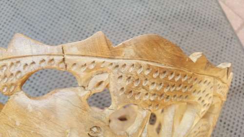 Africana! Olive Wood - Hand Carved - Wildlife - Large Round Bowl