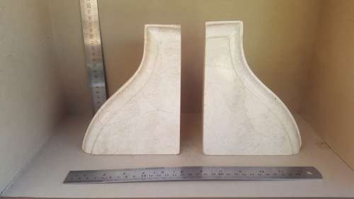 Vintage! Heavy Solid Marble - Bookends