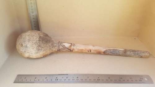 African! Traditional Wooden Large / Deep Serving Spoon