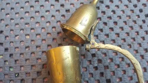 Indian Trio! - 3 Cascading Traditional Indian Ewers - Hand Etched!