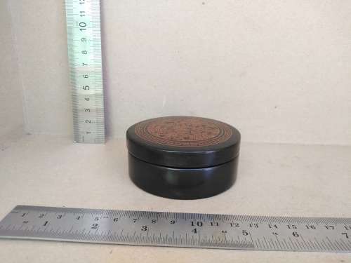 Vintage! Kashmir Handicraft Lacquer Floral Hand-Painted Trinket Box