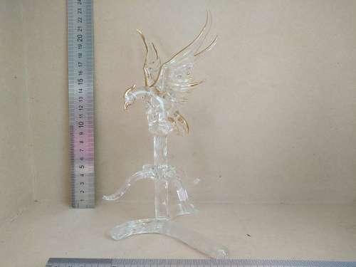 Vintage! Gold Gilded Glass Sculpture - Phoenix Rising