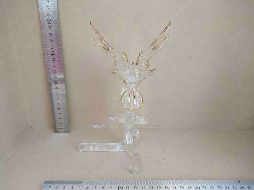 Vintage! Gold Gilded Glass Sculpture - Phoenix Rising