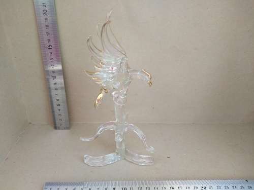 Vintage! Gold Gilded Glass Sculpture - Phoenix Rising