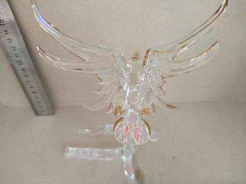 Vintage! Gold Gilded Glass Sculpture - Phoenix Rising