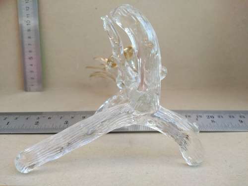 Vintage! Gold Gilded Glass Sculpture - Phoenix Rising