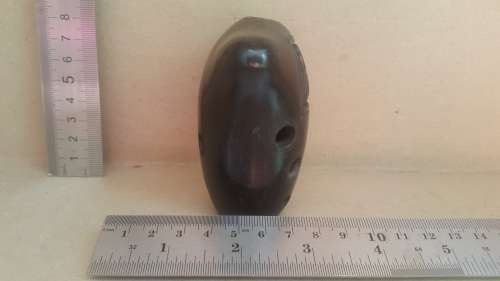 Professional Chinese Clay Flute - Ancient Xun Instrument - Ox Head Pattern Ocarina
