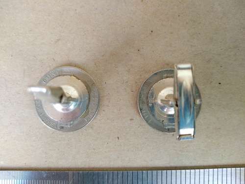Vintage! - Coin Cufflinks - USA - 5 Cent [Nickel] - 1964 D And 1960