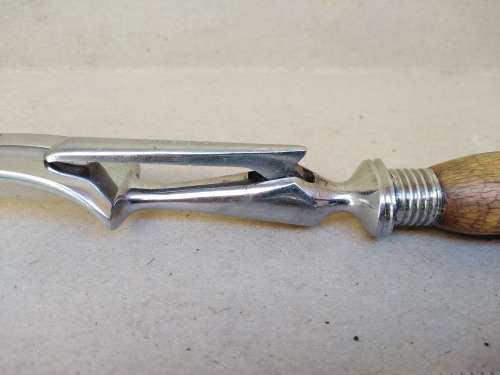 Antique! - Walker And Hall - Non Stain Antler Handle Carving Fork