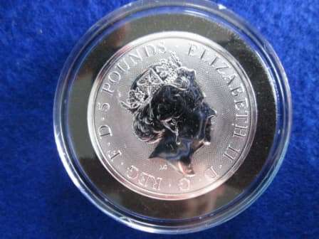 2 oz -  .999 Fine Silver GB Queens Beasts - Unicorn of Scotland - 2018 - Encapsulated.