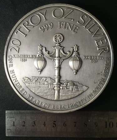 20 oz ! - FINE SILVER .999 MEDALLION.