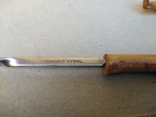 Bamboo Cane Handle -Cocktail Set - Long Spoon And Fork With 3 Skewers