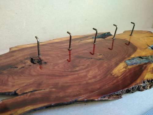 Live Edge - Beautiful One-Off Solid Wood Section Key Holder