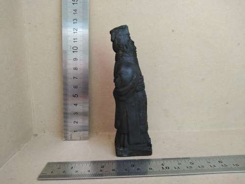 Vintage!  Qin Dynasty - Black TerraCotta Warrior Collectible Statuette Set Of 4