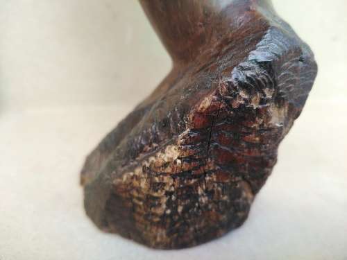 African Love - Couple Of Hand Carved Wooden Busts
